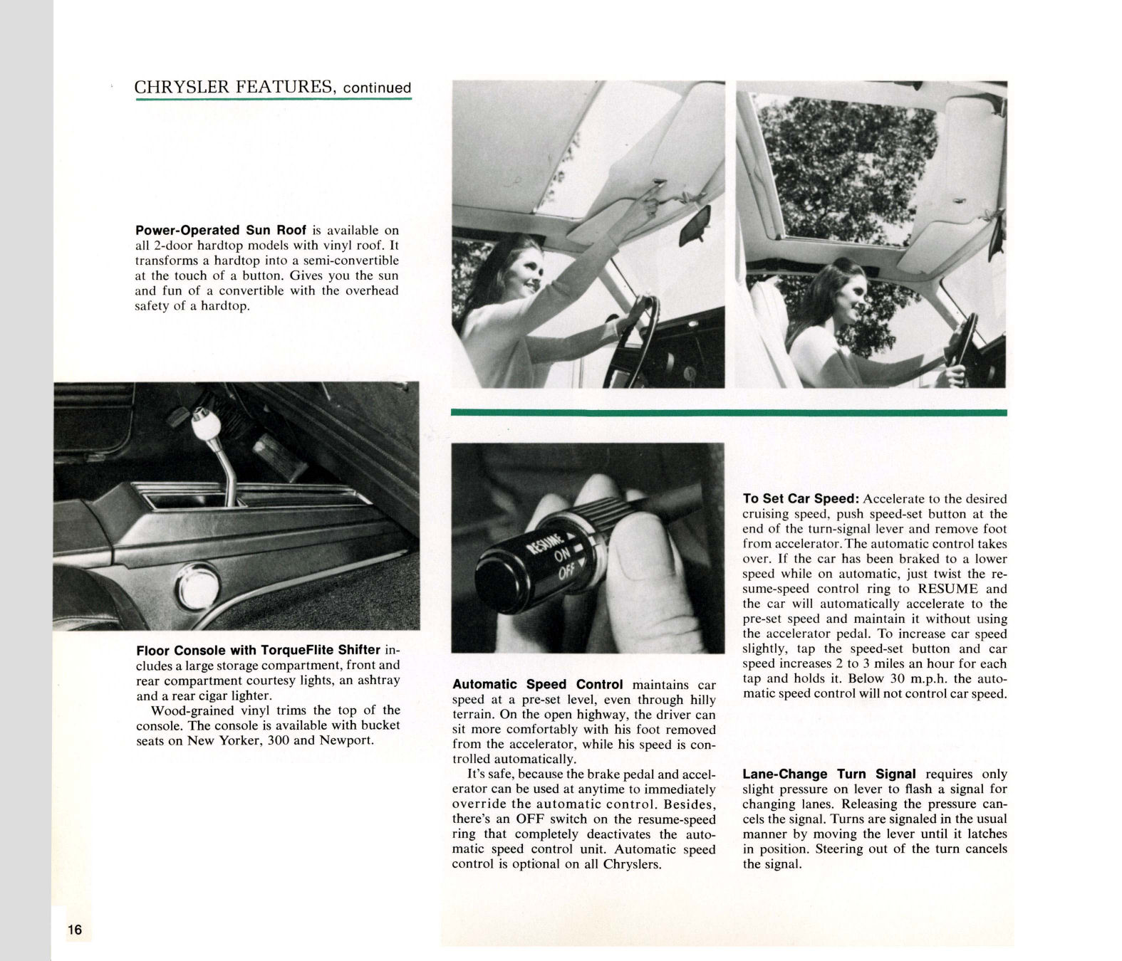 1971 Chrysler Features Brochure Page 20